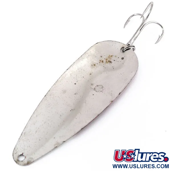 Vintage   Cabela's, 3/4oz Red/White/Nickel fishing spoon #17494