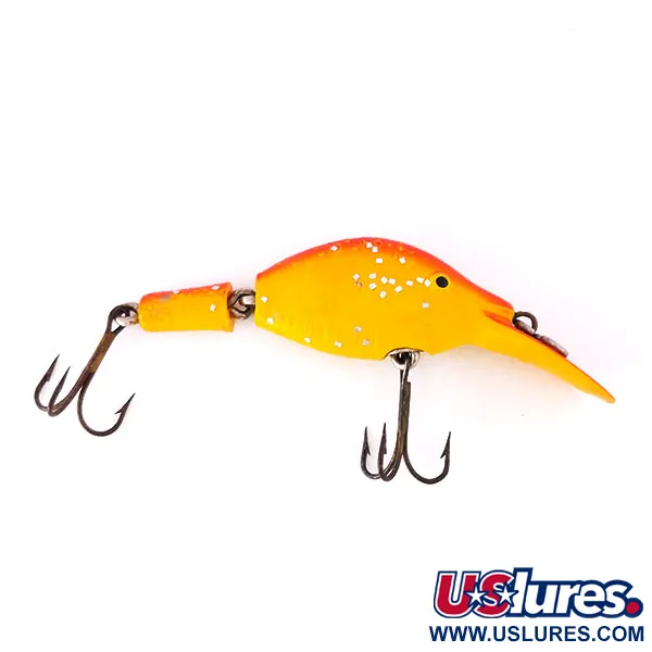 Vintage  Eppinger Sparkle Tail, 3/16oz Yellow / Red / Glitter fishing lure #10592