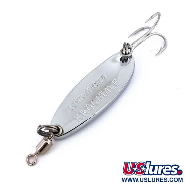  Luhr Jensen Krocodile, 1/4oz Nickel / Blue fishing spoon #15647