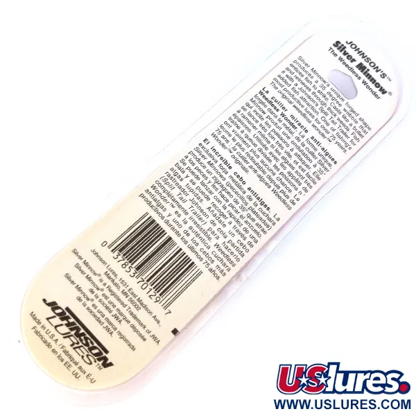   Johnson Silver Minnow, 1/4oz  fishing spoon #22728