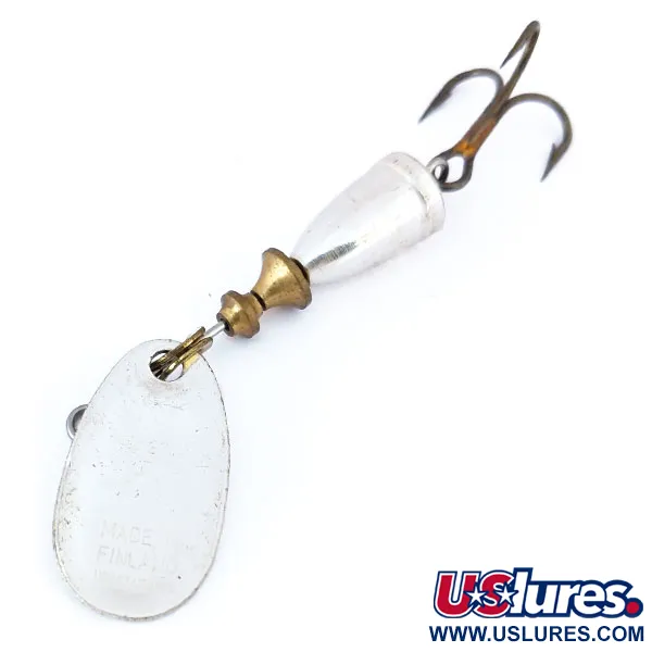 Vintage   Blue Fox Super Vibrax 1, 1/8oz Silver spinning lure #15726
