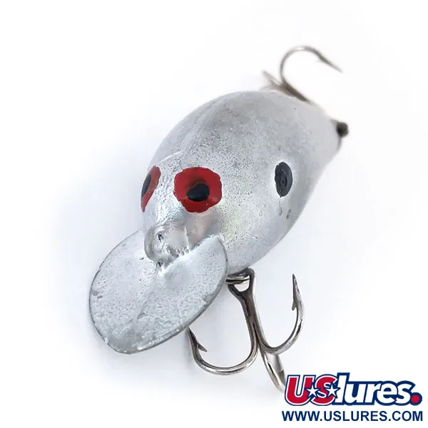 Vintage   Bomber model A, 1/3oz Silver fishing lure #10740