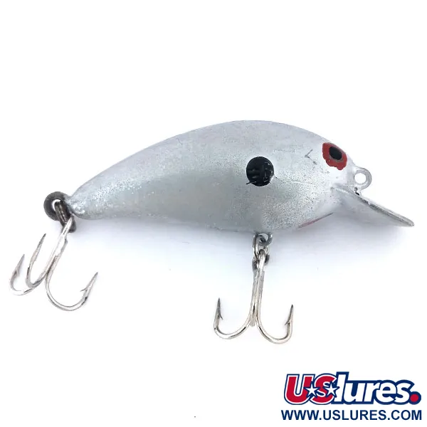 Vintage   Bomber model A, 1/3oz Silver fishing lure #10740