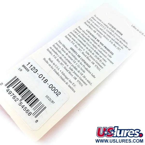  Luhr Jensen Lil' Kroc (Krocodile Stubby), 3/16oz Gold fishing spoon #17718