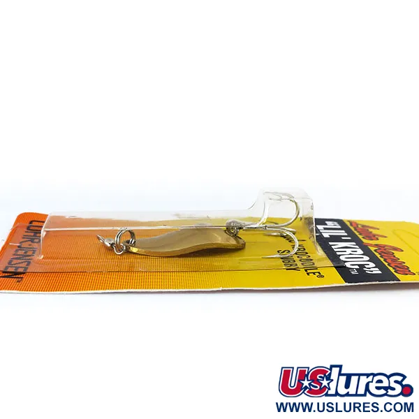  Luhr Jensen Lil' Kroc (Krocodile Stubby), 3/16oz Gold fishing spoon #17718