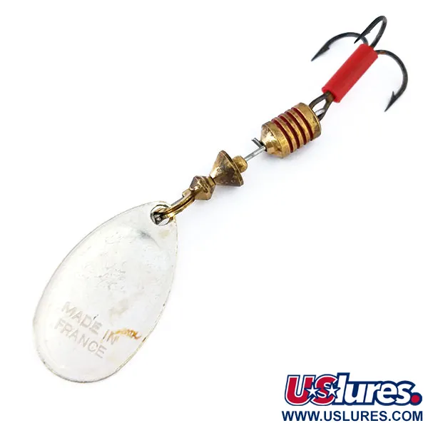 Vintage   Mepps Aglia 2, 3/16oz Silver spinning lure #16137