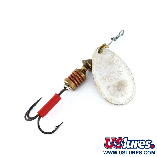 Vintage   Mepps Aglia 2, 3/16oz Silver spinning lure #16137