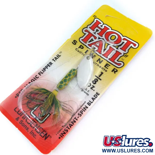   Luhr Jensen Hot Tail, 1/8oz Frog / Nickel spinning lure #10910