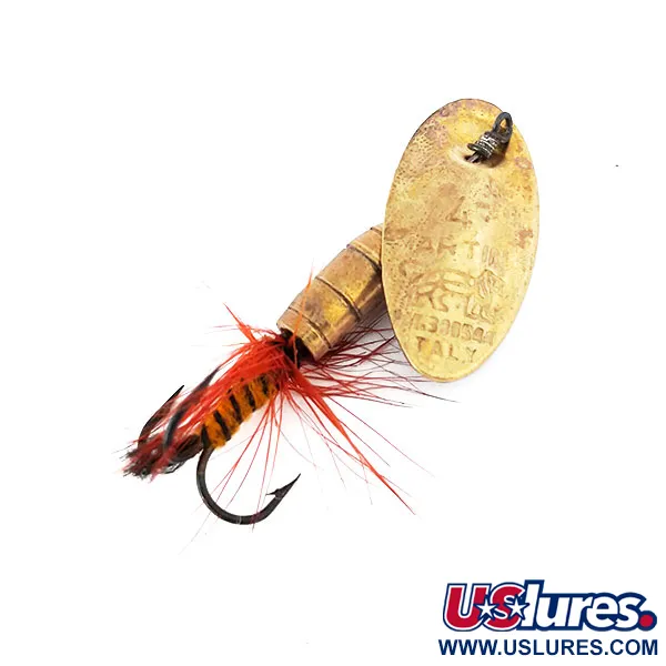 Vintage   Panther Martin Zavorra con Mosca 4, 3/32oz Brass spinning lure #10936