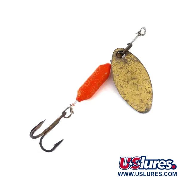 Vintage  Yakima Bait Worden’s Original Rooster Tail, 3/32oz Brass spinning lure #10970