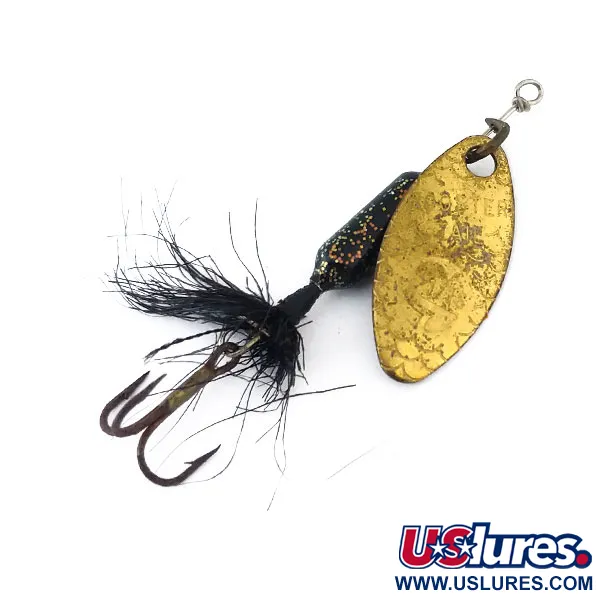 Vintage  Yakima Bait Worden’s Original Rooster Tail, 3/32oz Brass spinning lure #10971