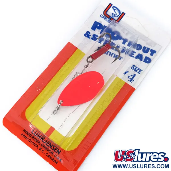   Luhr Jensen Pro Trout 4 UV, 1/4oz Fire Pearl spinning lure #10979