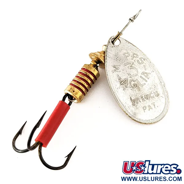 Vintage   Mepps Aglia 3, 1/4oz Silver spinning lure #11116