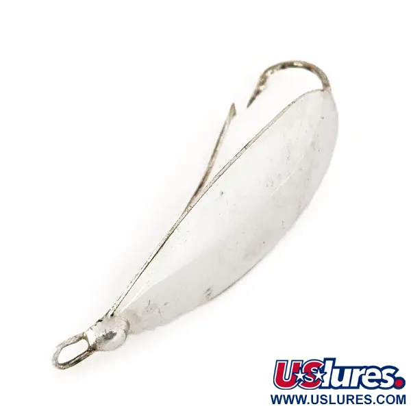 Vintage   Weedless Johnson Silver Minnow, 3/16oz Silver spinning lure #11121