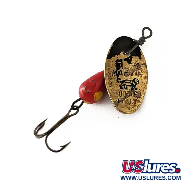 Vintage   Panther Martin 2, 3/32oz Black / Red / Yellow spinning lure #11175