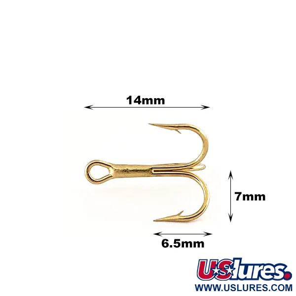   Treble Hook Eagle Claw #10 3926 M,  Gold fishing #12730