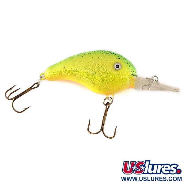 Vintage   Strike King 4XD, 1/3oz Chartreuse fishing lure #11271