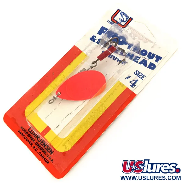   Luhr Jensen Pro Trout 4 UV, 1/4oz Fire Pearl spinning lure #11276
