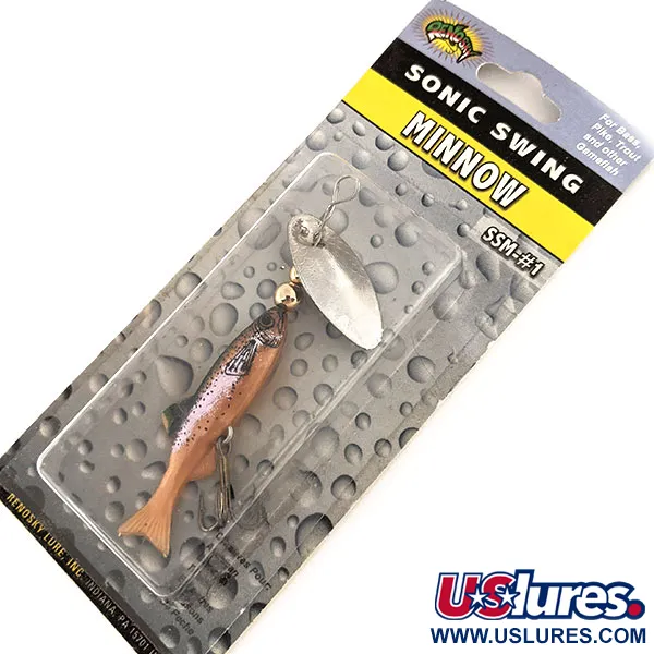  Renosky Lures Renosky Sonic Swing Minnow 1, 3/32oz Nickel / Rainbow Trout fishing #11294