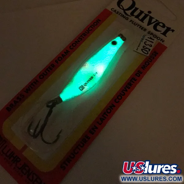   ​Luhr Jensen Quiver Glow, 1/4oz Glow in Dark fishing spoon #14221