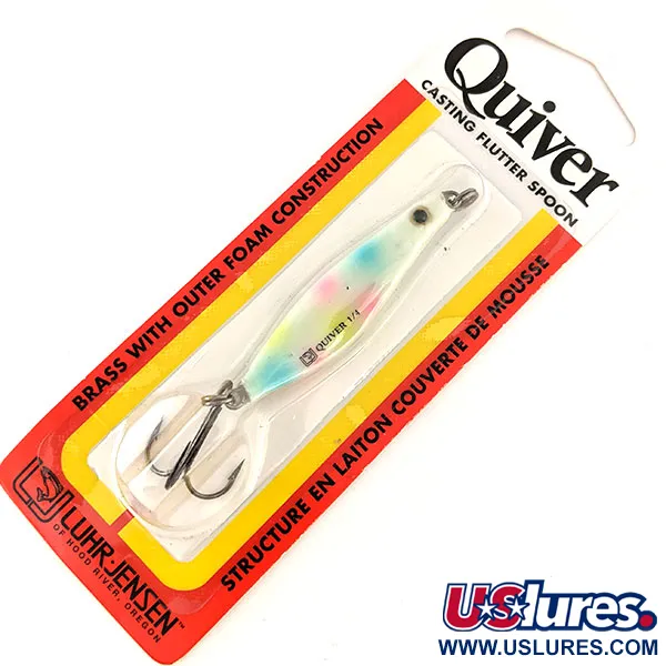   ​Luhr Jensen Quiver Glow, 1/4oz Glow in Dark fishing spoon #14221