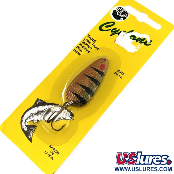   Thomas Cyclone, 1/4oz Perch fishing spoon #20307