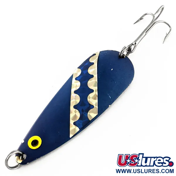 Vintage   Moriyama, 1oz Nickel / Blue fishing spoon #11433