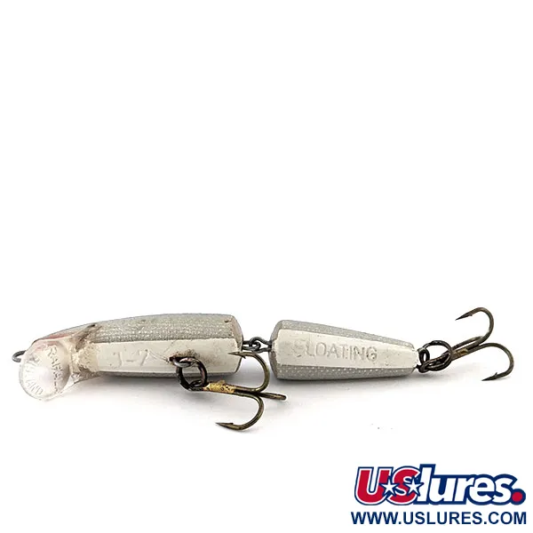 Vintage   Rapala Jointed J7, 1/8oz SB (Silver Blue) fishing lure #15767