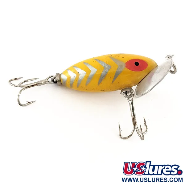 Vintage   Kmart Kresge #304, 3/16oz Yellow fishing lure #11522