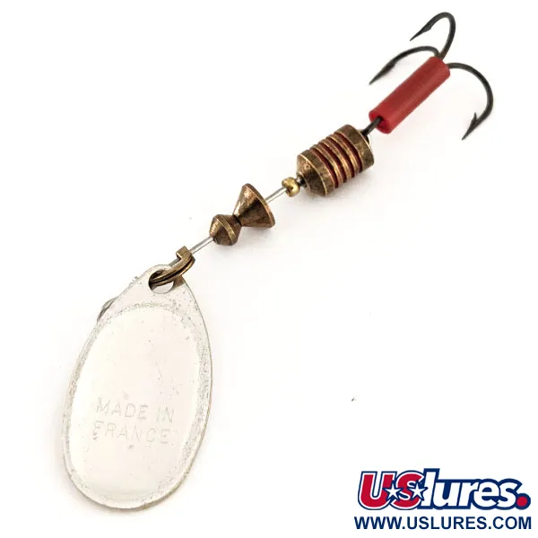 Vintage   Mepps Aglia 2, 3/16oz Silver spinning lure #11716