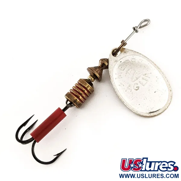 Vintage   Mepps Aglia 2, 3/16oz Silver spinning lure #11716