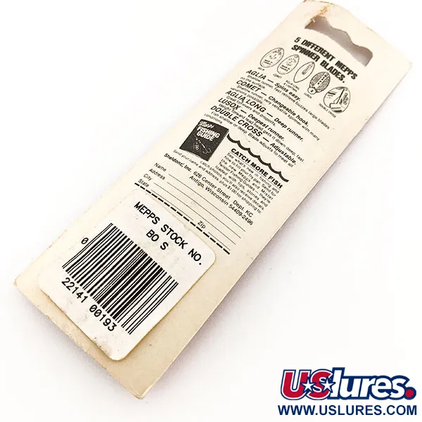   Mepps Aglia 0, 3/32oz Silver spinning lure #11761