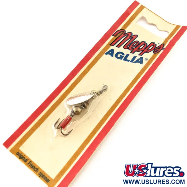   Mepps Aglia 0, 3/32oz Silver spinning lure #11761