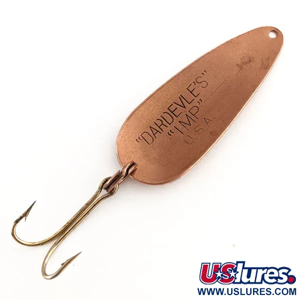 Vintage  Eppinger ​Dardevle Imp Troll, 1/4oz Copper fishing spoon #14424