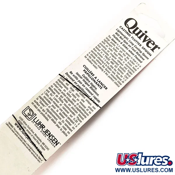   Luhr Jensen Quiver, 1 1/3oz Gray / Orange fishing lure #11781