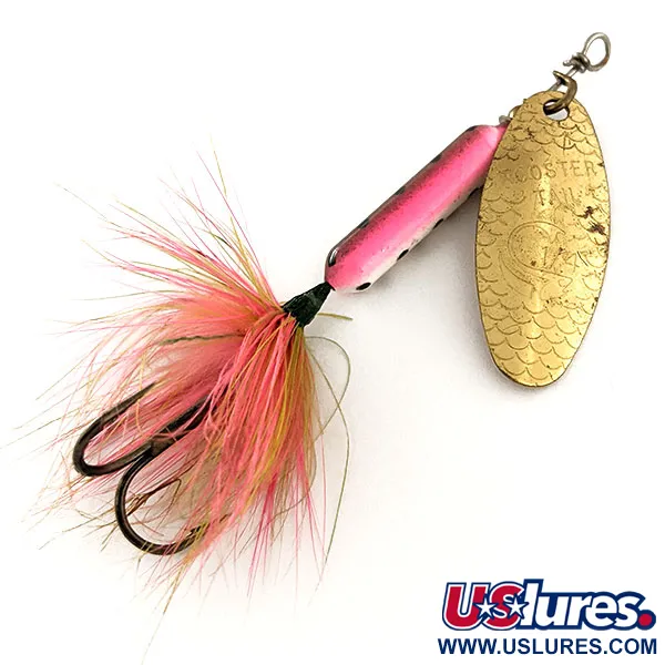 Vintage  Yakima Bait Worden’s Original Rooster Tail, 1/4oz Gold / Rainbow Trout spinning lure #11795