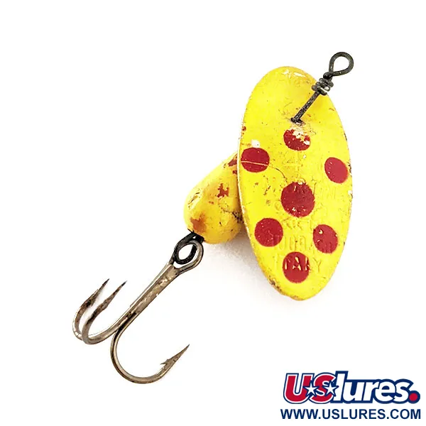 Vintage   Panther Martin 4 Con Punti, 1/8oz Yellow spinning lure #11805