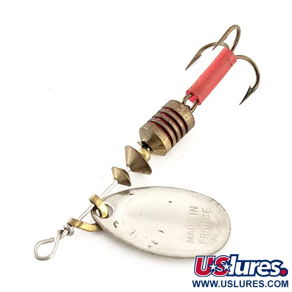 Vintage   Mepps Aglia 1, 1/8oz Silver spinning lure #11811