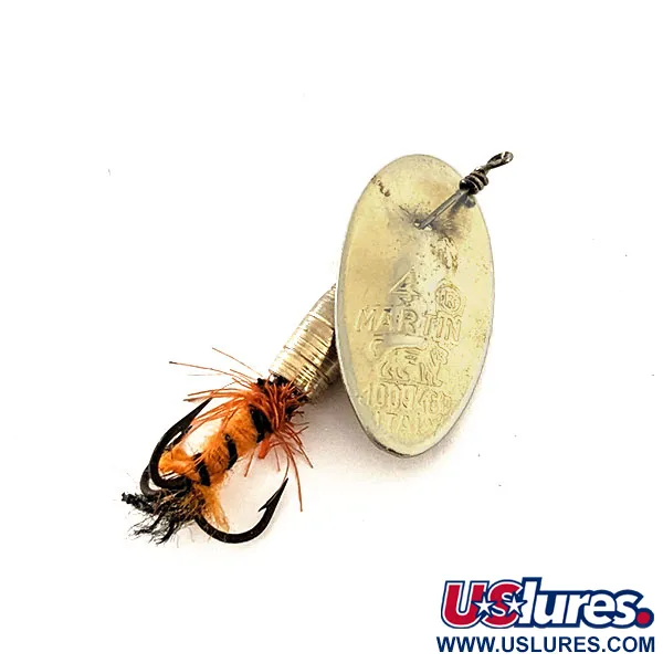 Vintage   Panther Martin Zavorra con Mosca 4, 3/32oz Gold spinning lure #11812