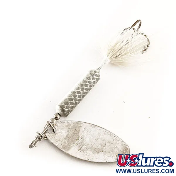 Vintage  Yakima Bait Worden’s Original Rooster Tail, 3/16oz Silver spinning lure #11813