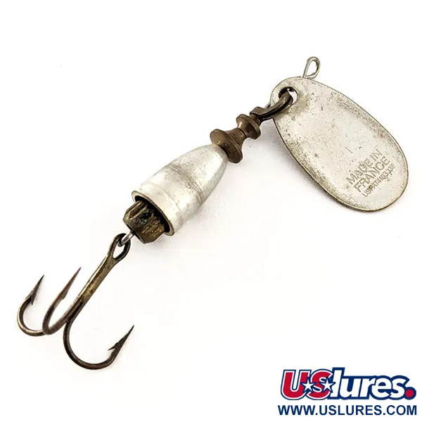 Vintage   Blue Fox Super Vibrax 1, 1/8oz Silver spinning lure #11818