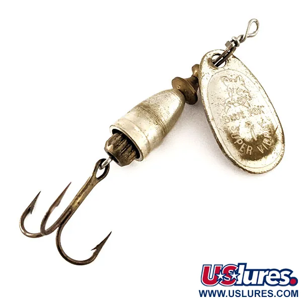 Vintage   Blue Fox Super Vibrax 1, 1/8oz Silver spinning lure #11818