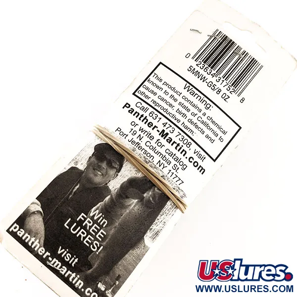   Panther Martin 6 Double Trouble with soft bait, 1/2oz Gold fishing lure #11826