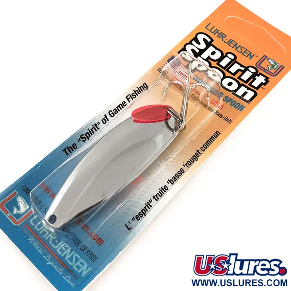   Luhr Jensen Spirit Spoon, 3/4oz Nickel fishing spoon #14458
