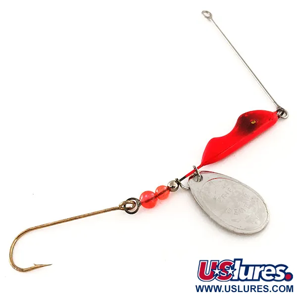 Vintage   Erie Dearie Walleye Killer UV - , 1/2oz Nickel / Red spinning lure #11869