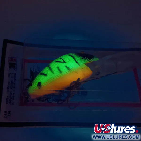   Kmart Kresge #K12, 1/2oz Fire Tiger fishing lure #11892