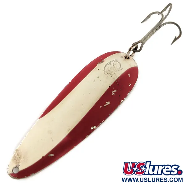 Vintage  Eppinger Dardevle, 1oz Red / White / Nickel fishing spoon #11901