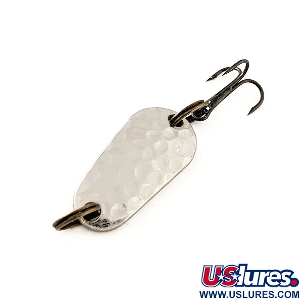 Vintage   Luhr Jensen Luhr’s wobbler , 3/16oz Hammered Steel fishing spoon #11958