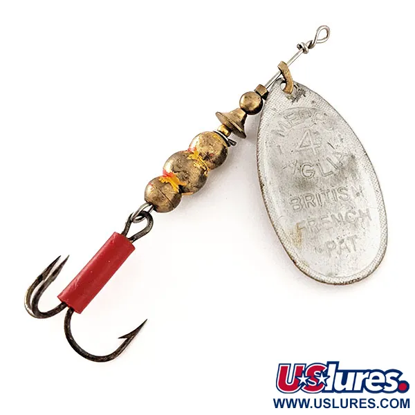 Vintage   Vintage Mepps Aglia 4 (1970s), 1/3oz Silver spinning lure #11963