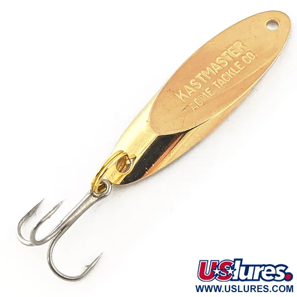 Vintage  Acme Kastmaster, 1/4oz gold fishing spoon #20162